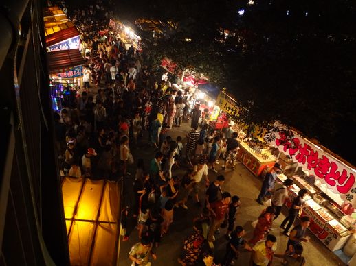 田主丸花火屋台